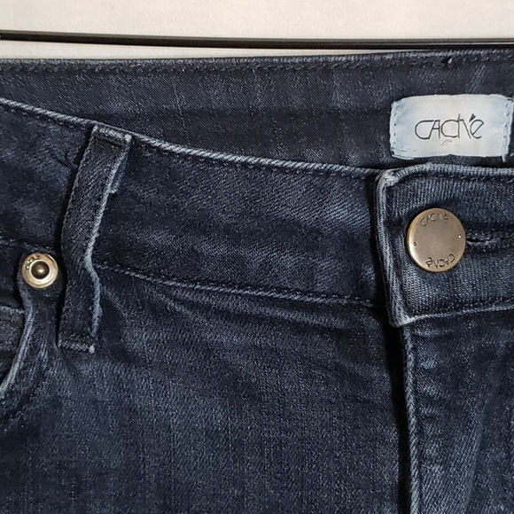 Cache Vintage 5-Pocket Mid-Rise Resin Rinse Jeans Size 10 - Picture 3 of 10